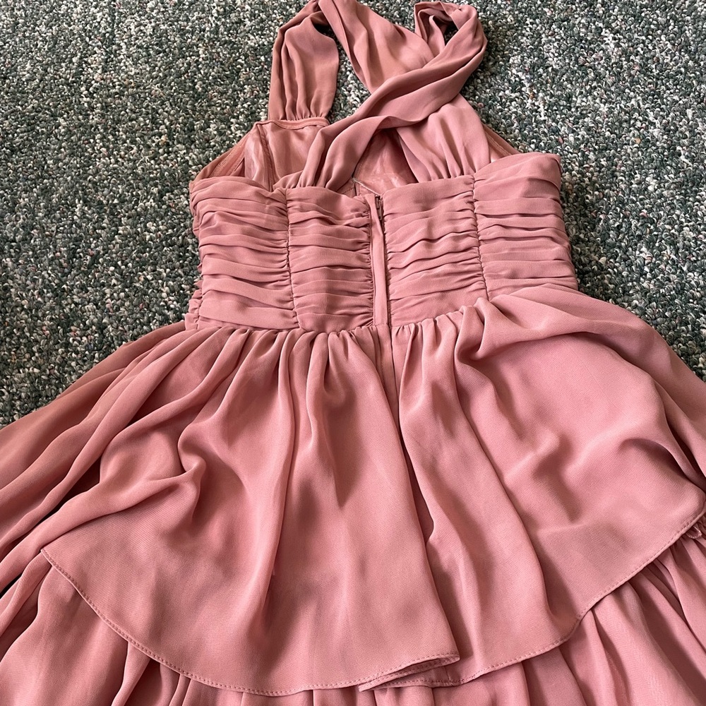 Formal wedding guest dress.